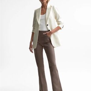 Reiss Petite Mink Flared Jeans